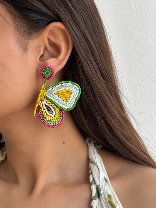 Papillon Neon Butterfly Handmade Earrings