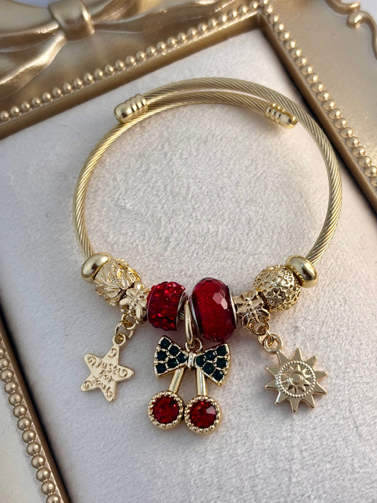 Cherry Love Note Pandora Bracelet