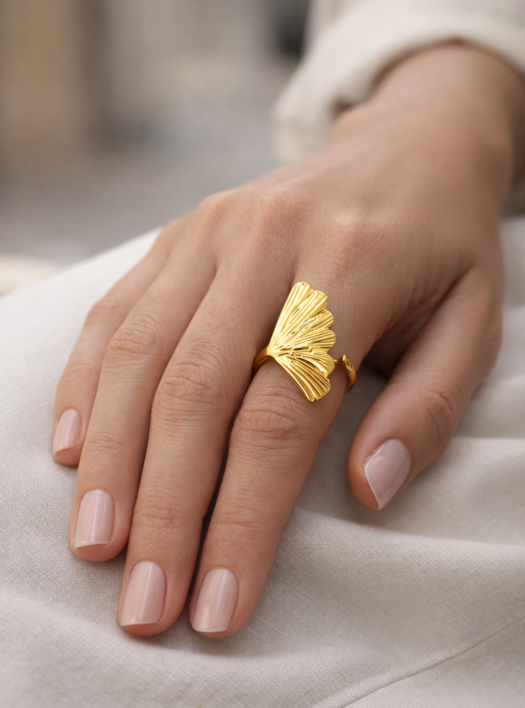 Leafy Wrap | Anti Tarnish Gold Plated Ring