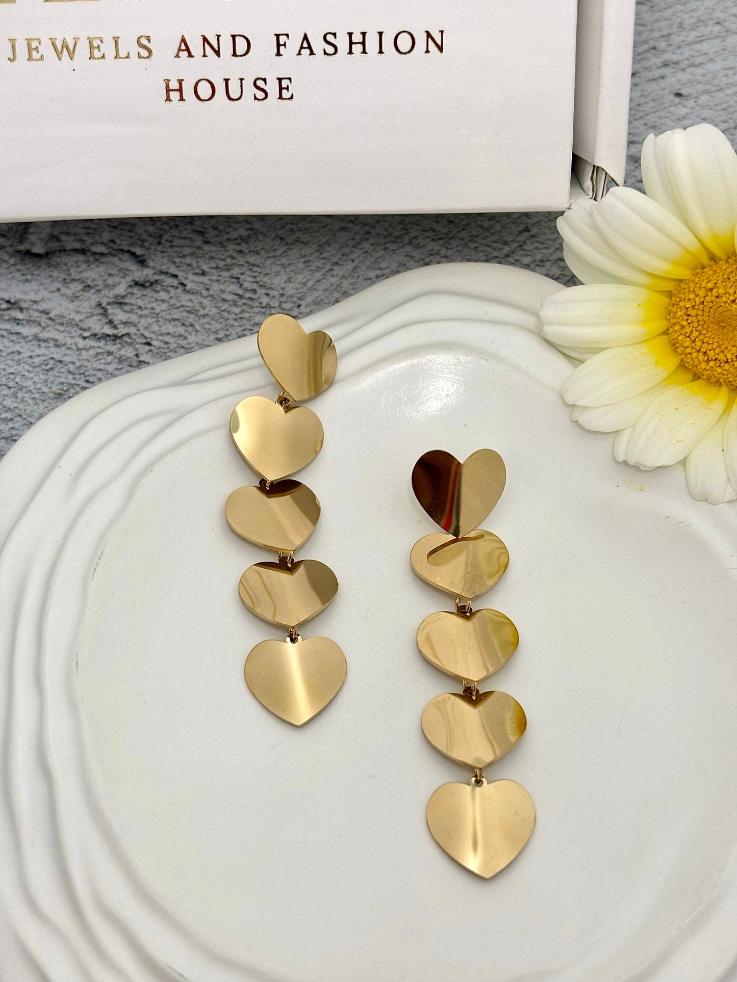 Honey Heart Danglers