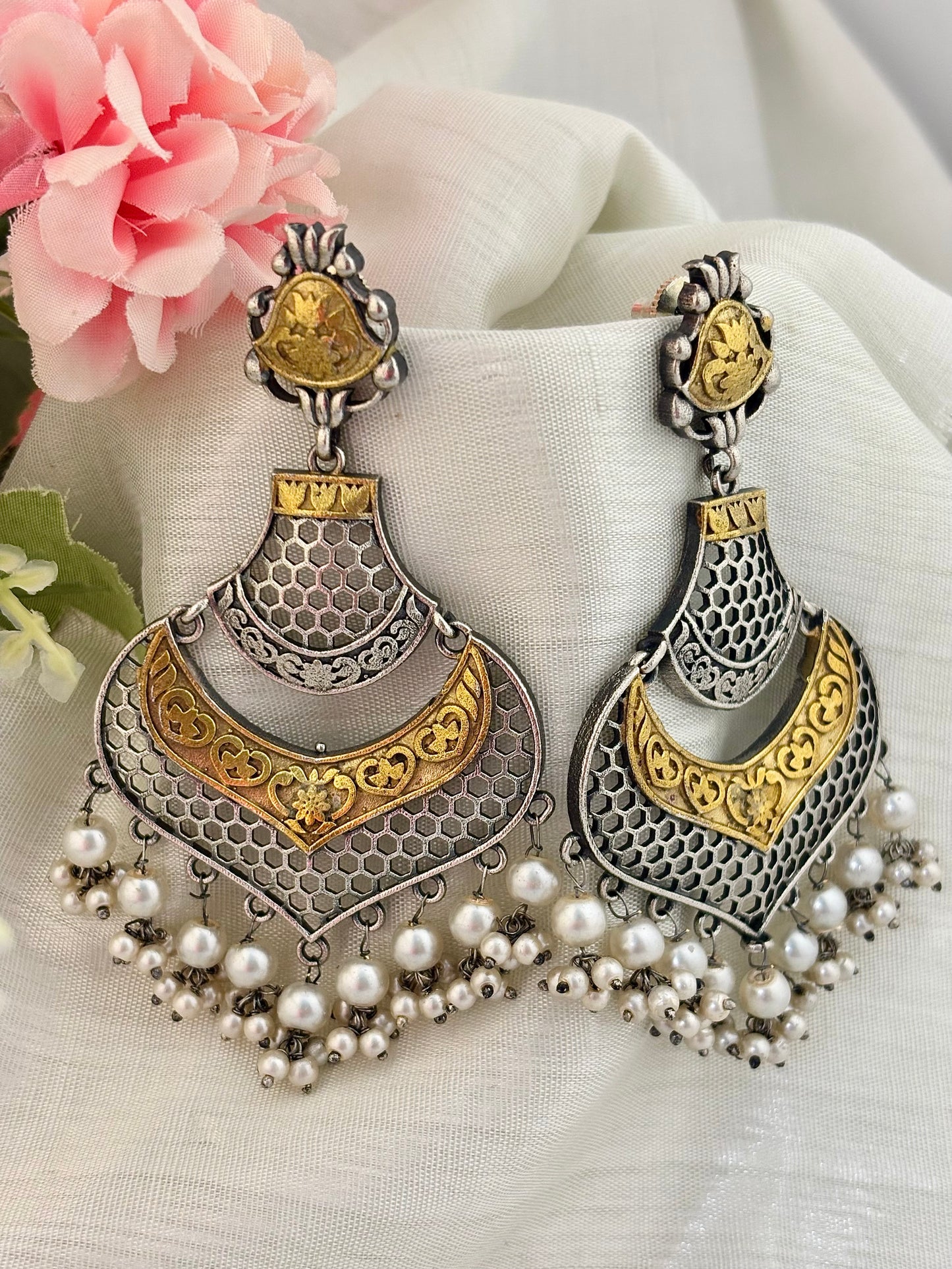 Mohini Dual Tone Earrings