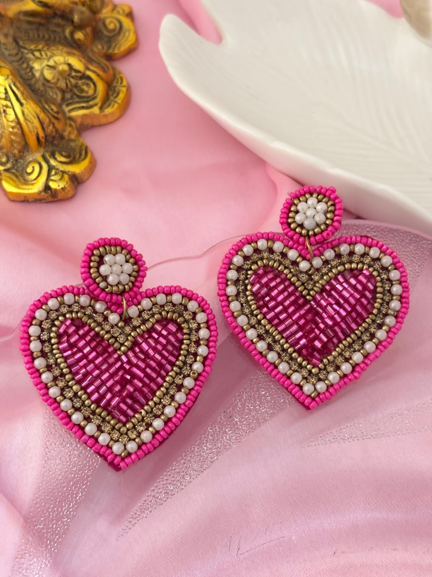 Gulabo Heart Handmade Earrings