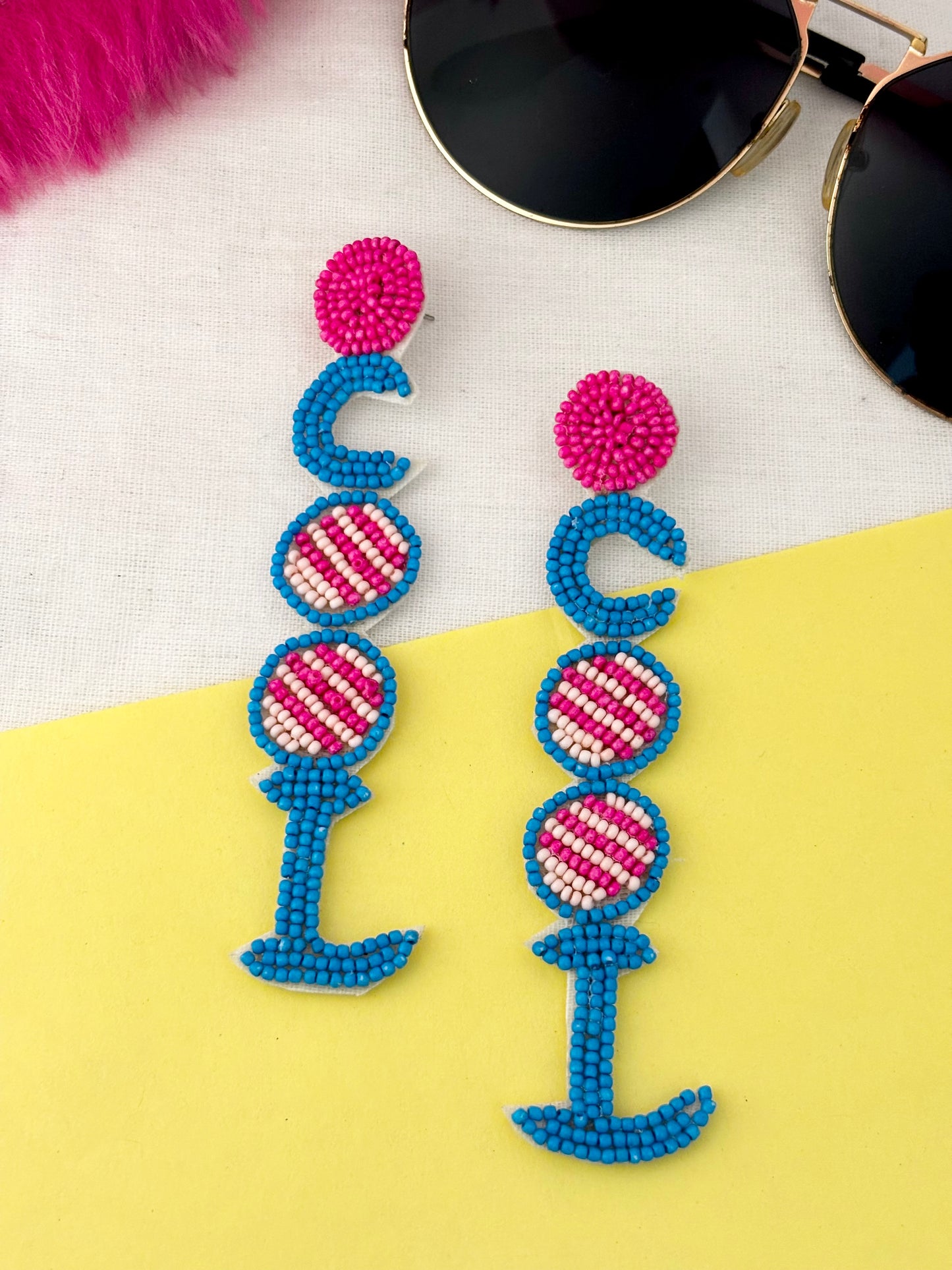 COOL Beaded Statement Earrings