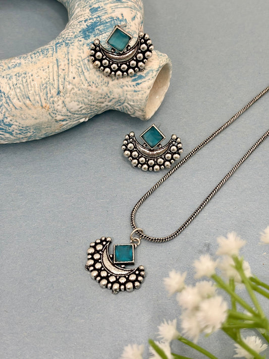 Chandralekha Jewellery Set (Blue)