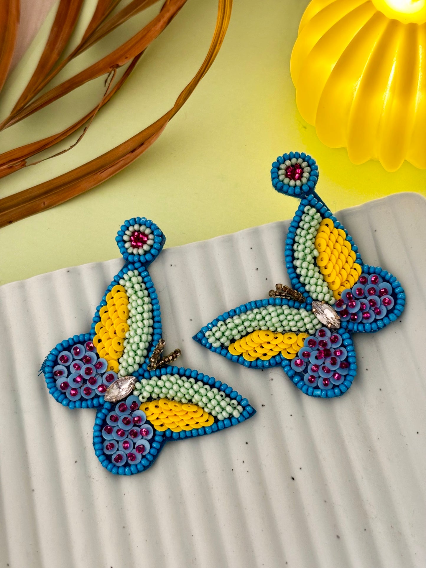 Butterfly Handmade Beaded Earrings