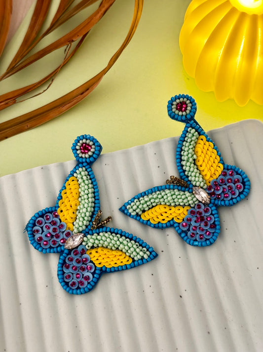 Butterfly Handmade Beaded Earrings