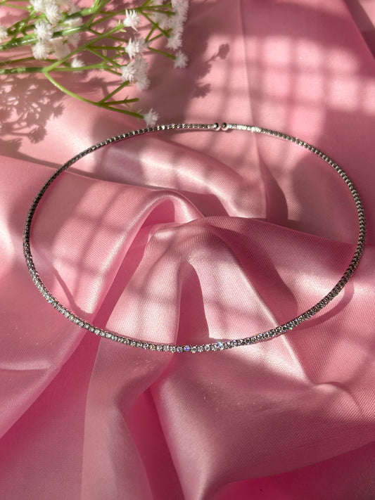 Diamora CZ Hasli Necklace (Silver)