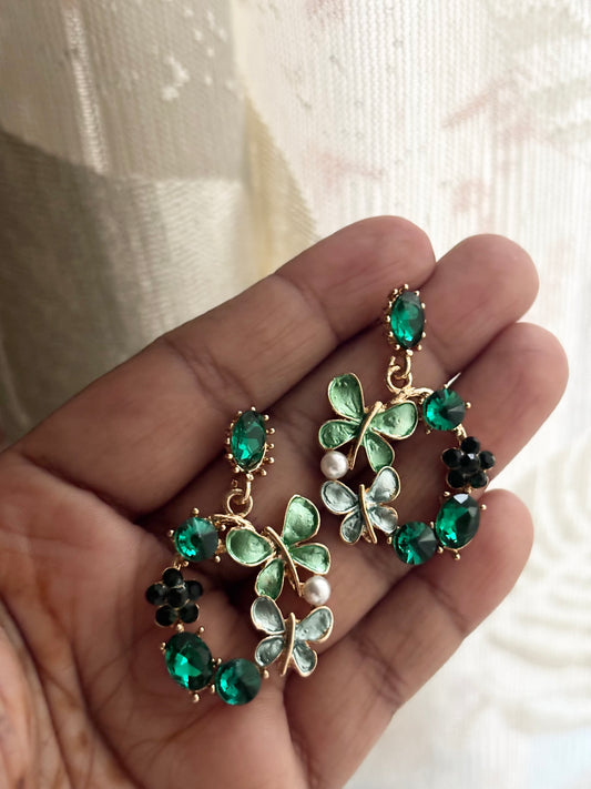 Forest Muse Crystal Drops - Gold Plated