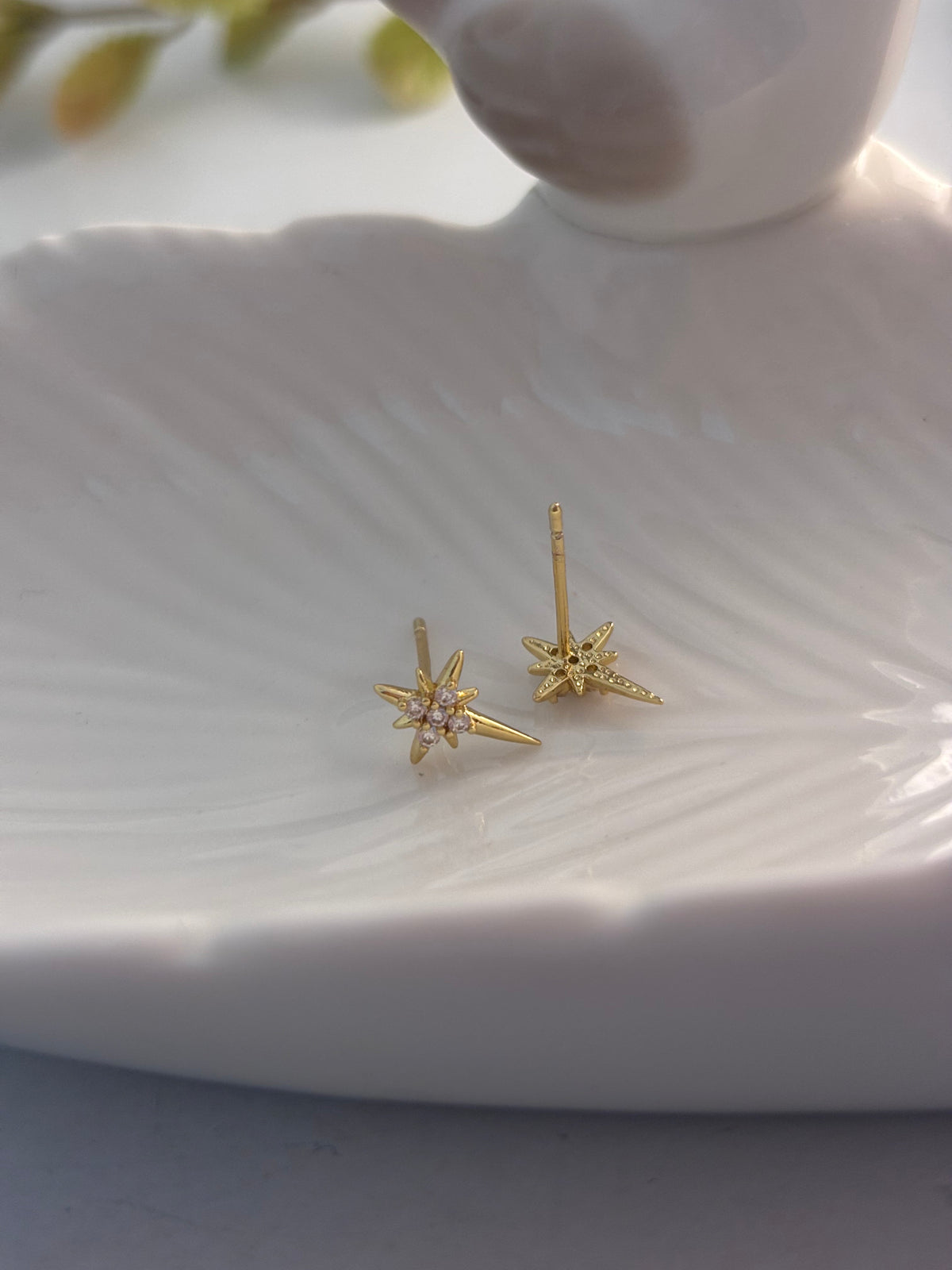 Little Star Stud Earrings | Gold Plated Stainless Steel