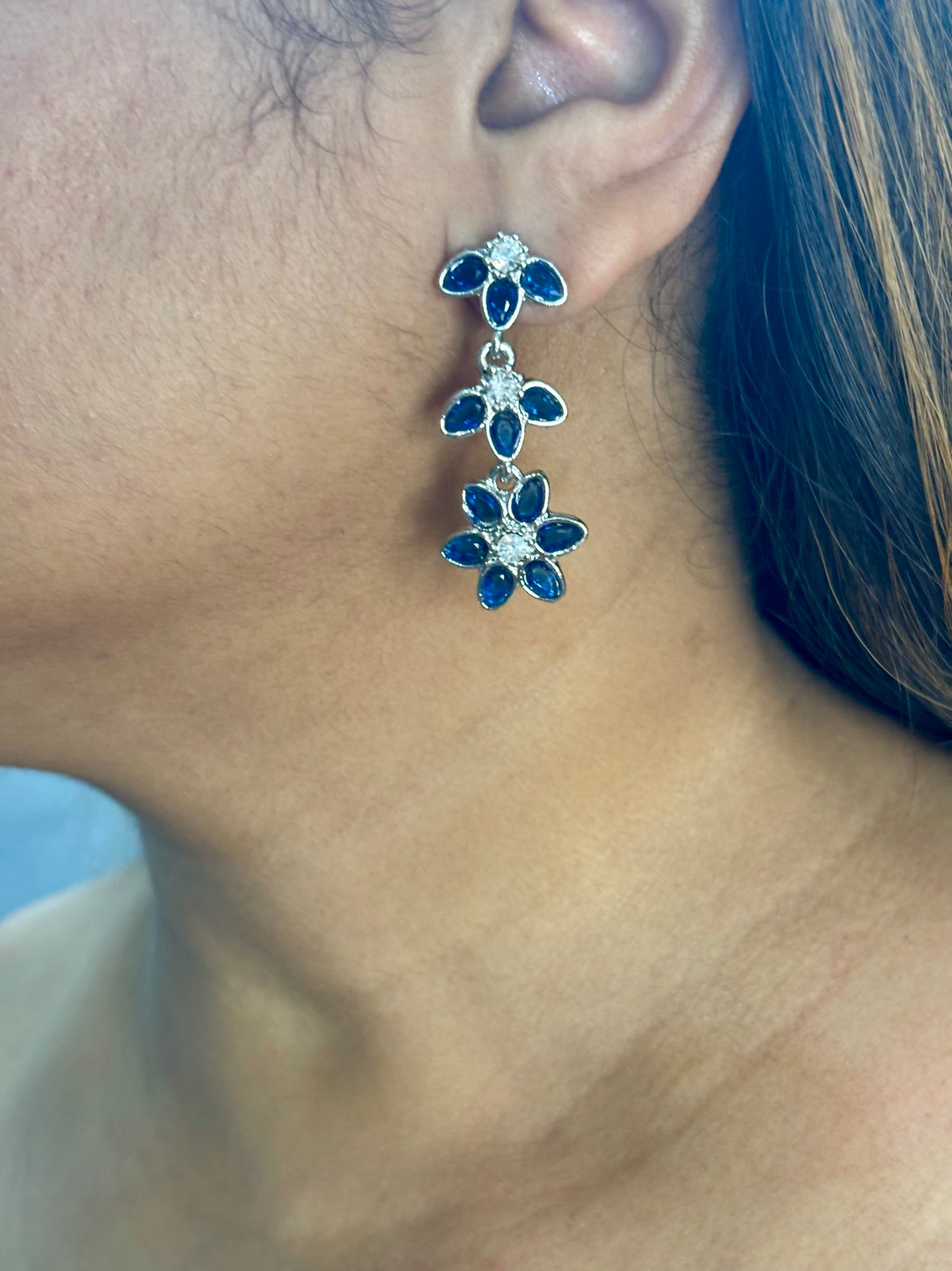 Lily Grace Necklace Set (Blue)