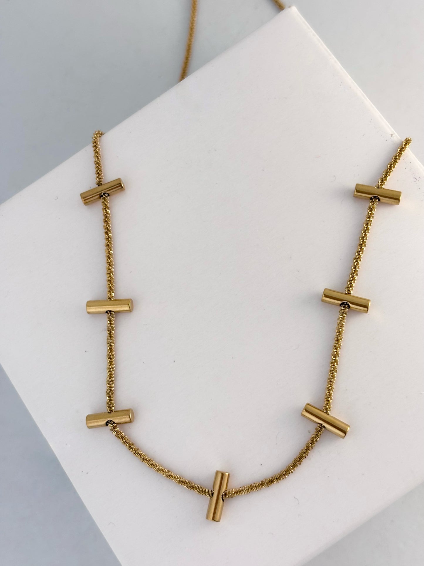 Noma Gold Plated Station Necklace