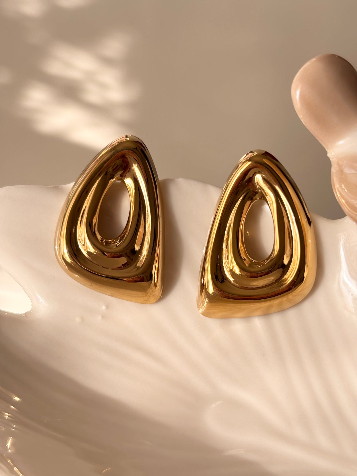 Maribella Stud Earrings 18k Gold Plated