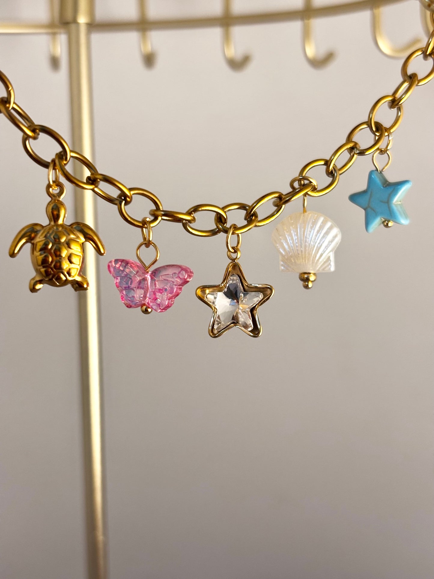 Ocean Jingles Charms | Anti Tarnish Gold Plated Bracelet