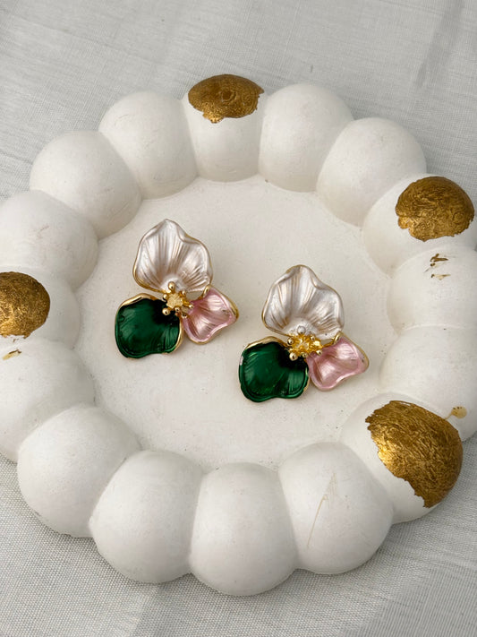 Petal Kiss | Anti-Tarnish Gold Plated Studs