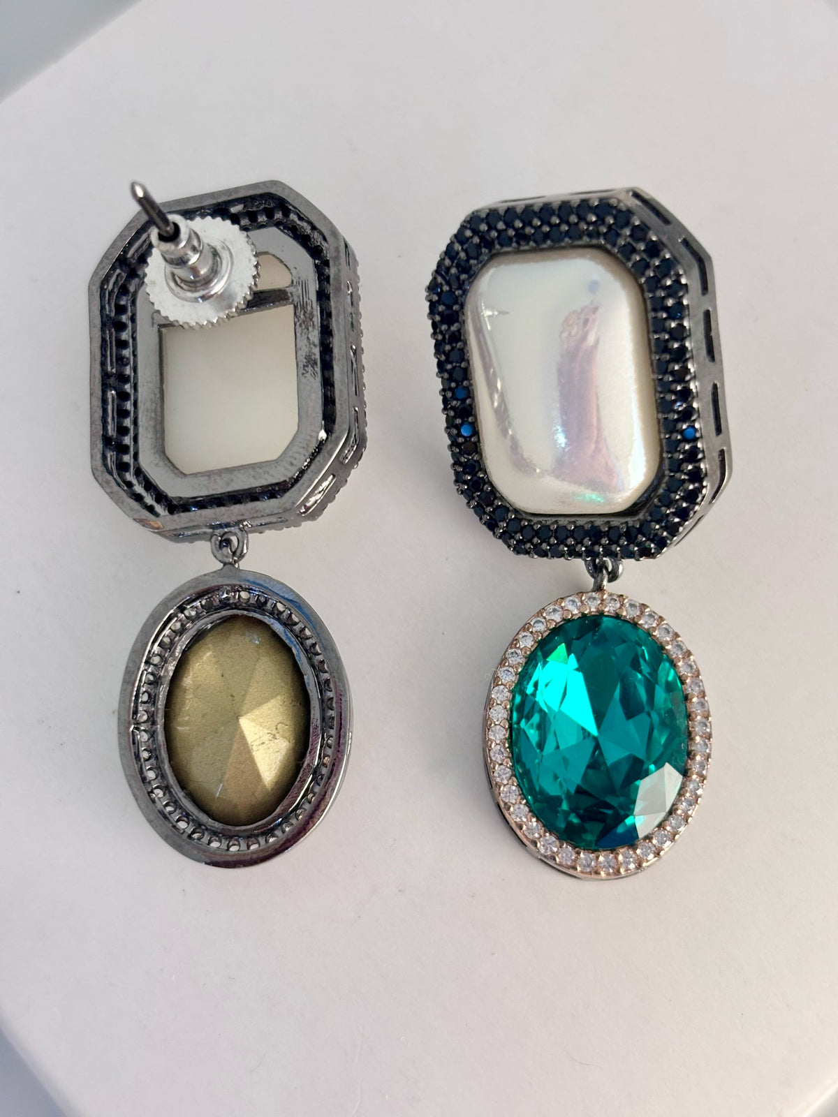 Chloe Emerald with Pearl and Nano AD | Wedding & Party Wear