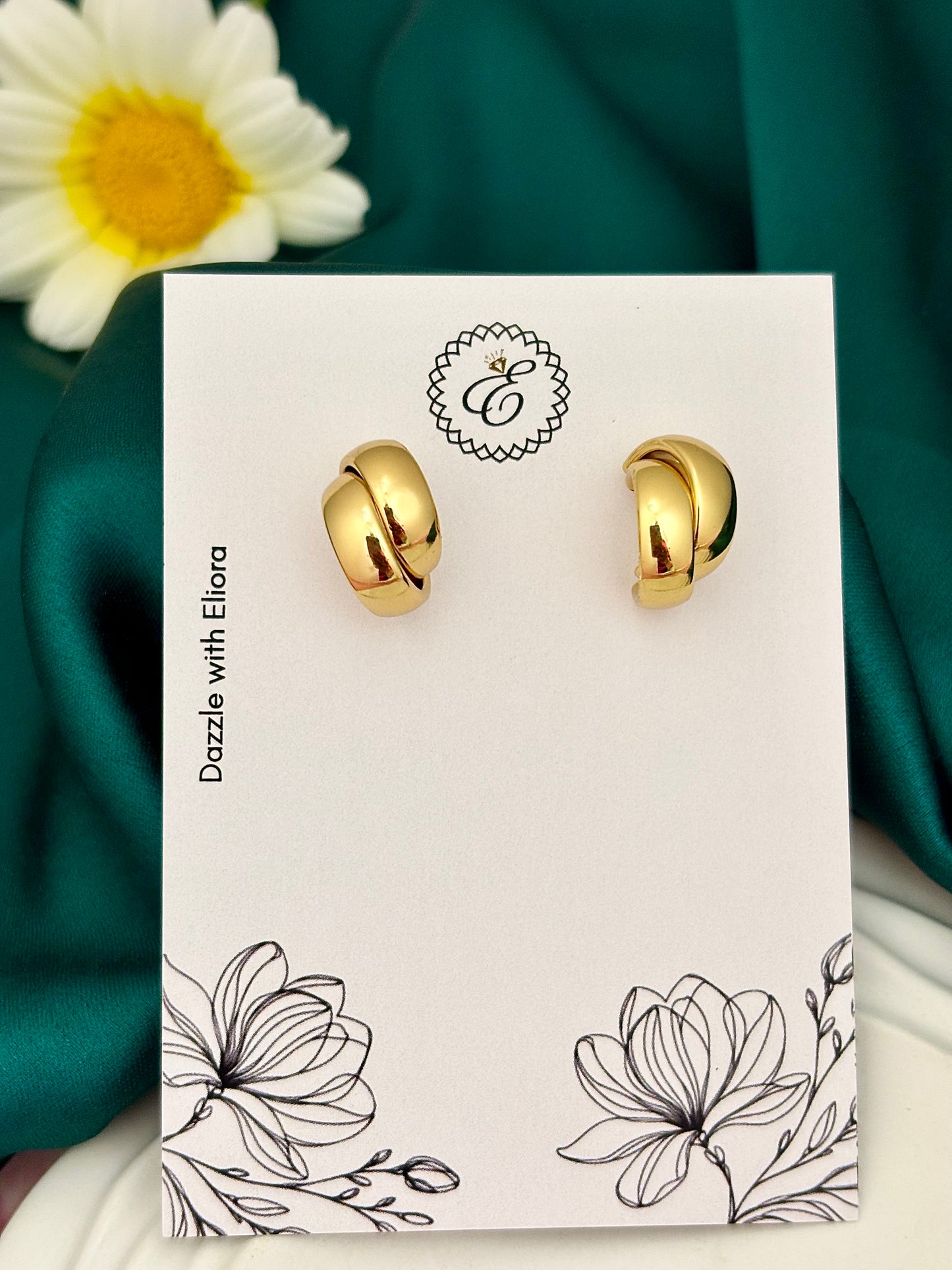 Golden Cuff Hoops