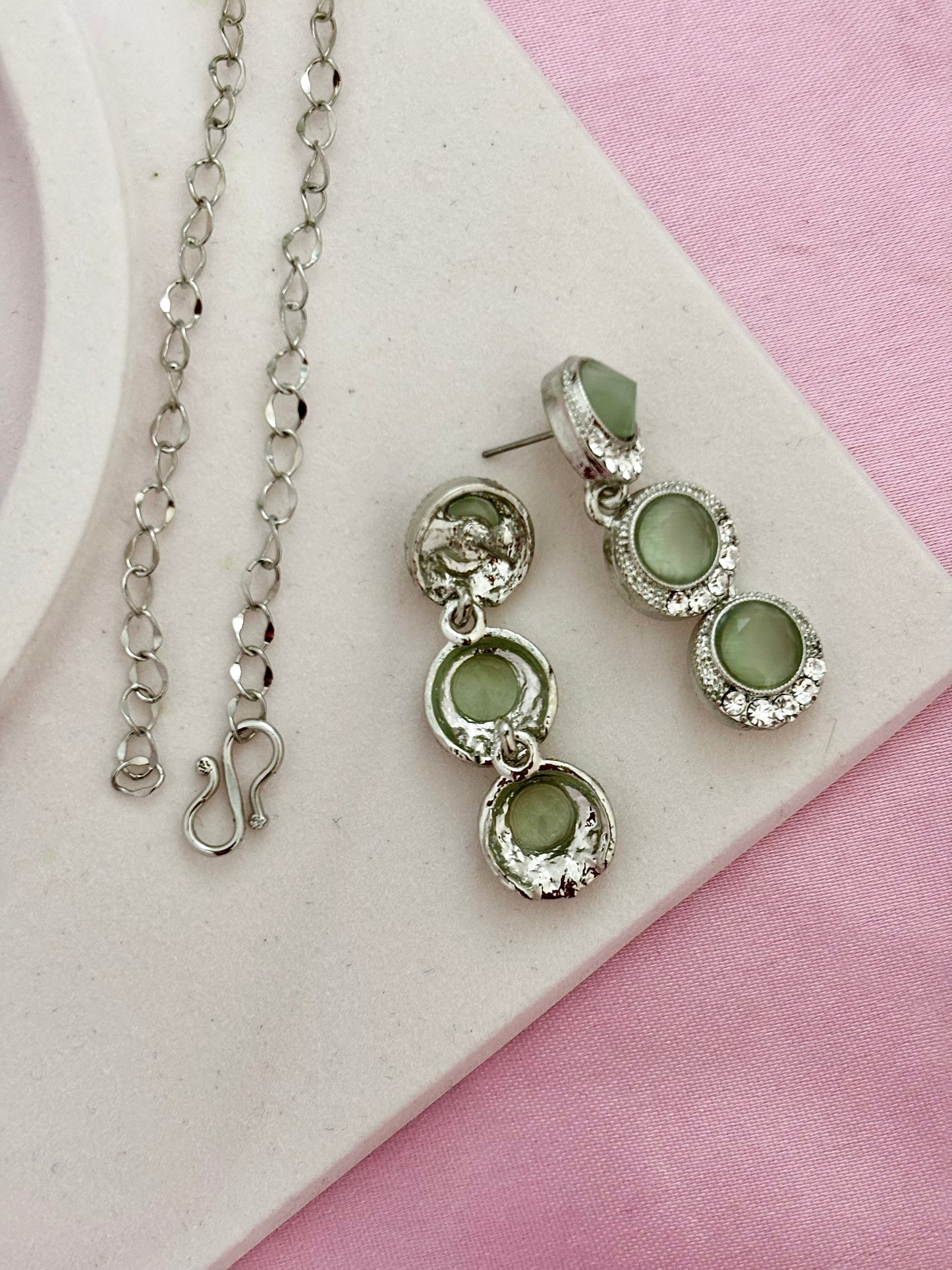 Nora Necklace Set (Green)