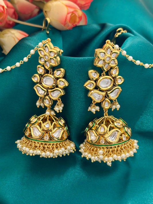 Varnika Kundan Jhumkas