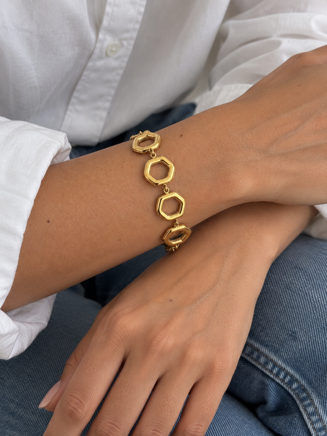 Mira Signature Gold Plated Bracelet | Stainless Steel