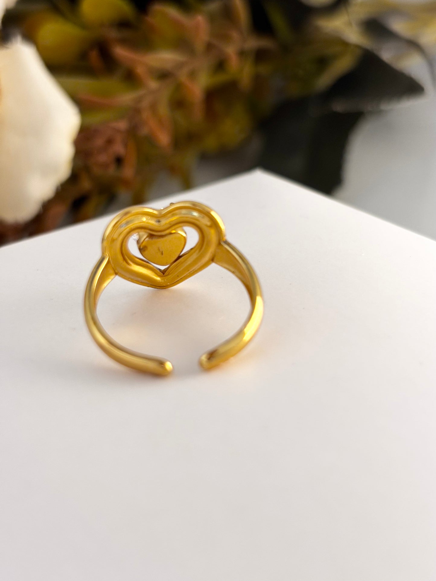 Tiny Hearty with Zircon | Anti Tarnish Gold Plated Ring