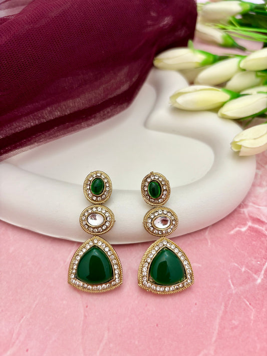 Ishya Drape Drops (Emerald Green)