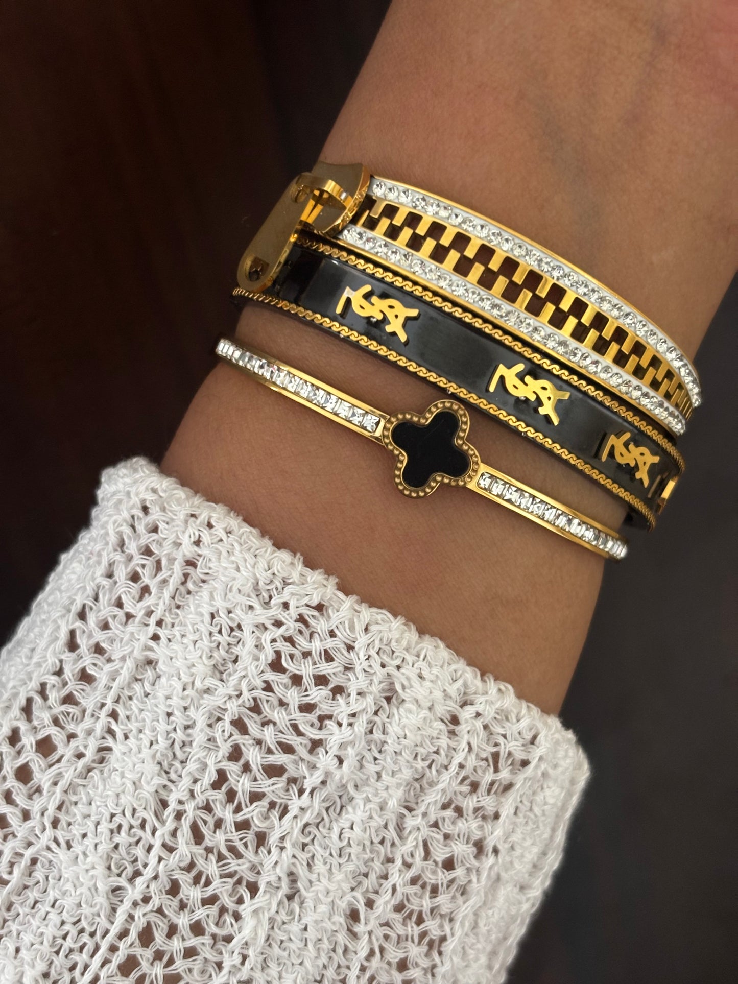 Taffy Chain Zircon Bracelet