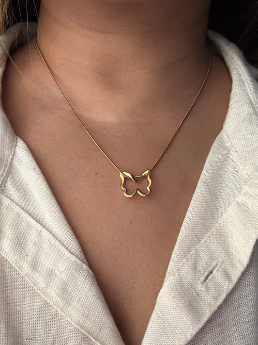 Flutter Gold Necklace