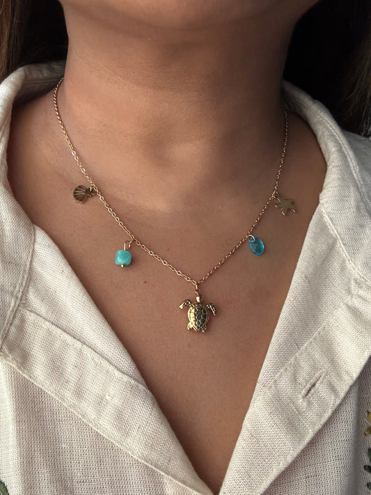 Tortoise Charms Necklace