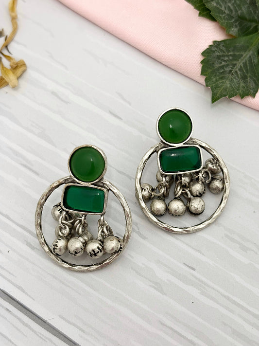 Manjiri Earrings (Green)
