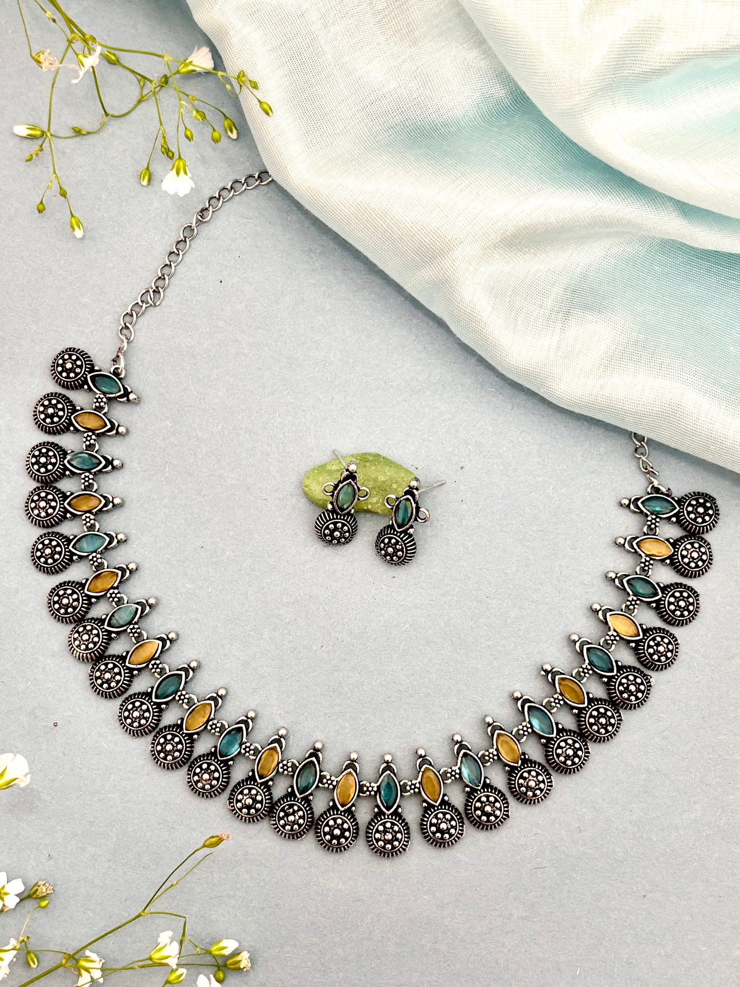 Indrani Choker (Blue)