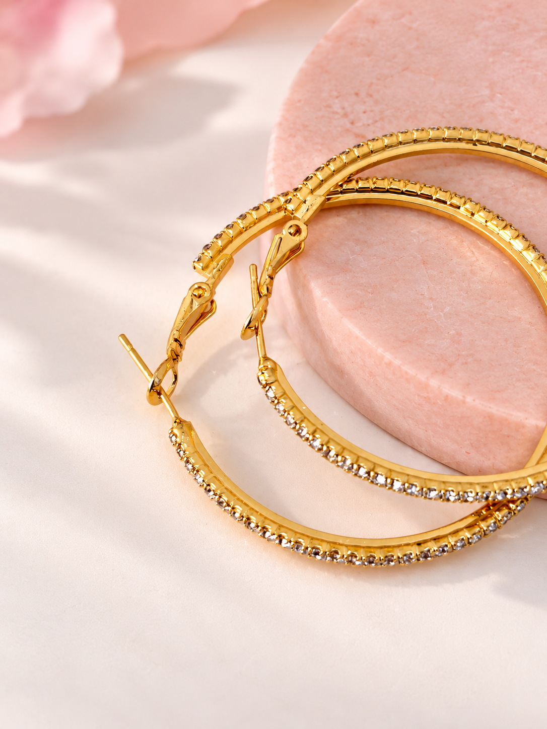 Shimmer Hoops | 18kt Gold Plated | Stainless Steel