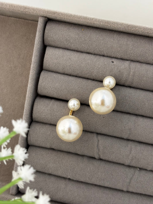 Double Pearl Studs