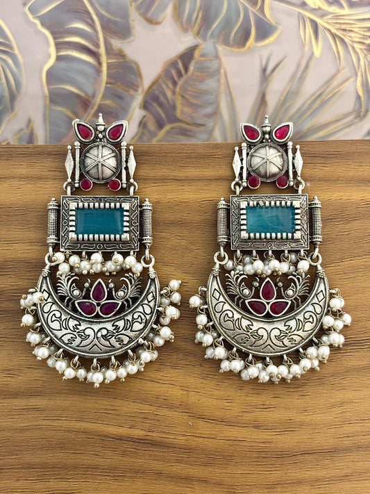 Tarangini Chandbali (Blue)