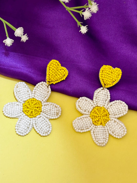 Daisy Flower Handmade Bead Drops