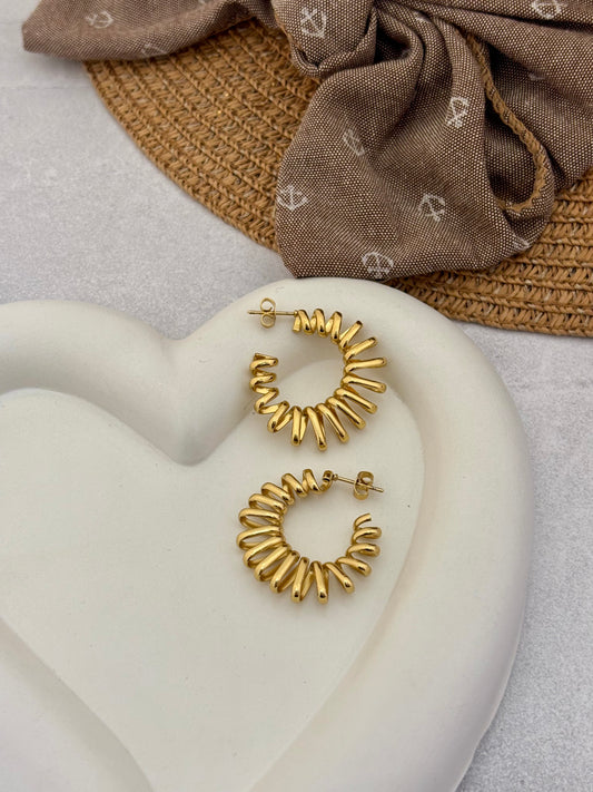 Luxe Swirl Hoops