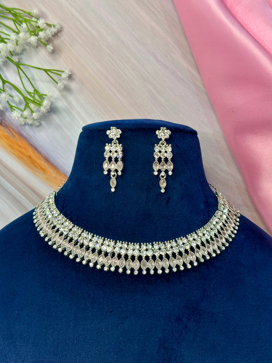 Regal Radiance Necklace Set (Pink)