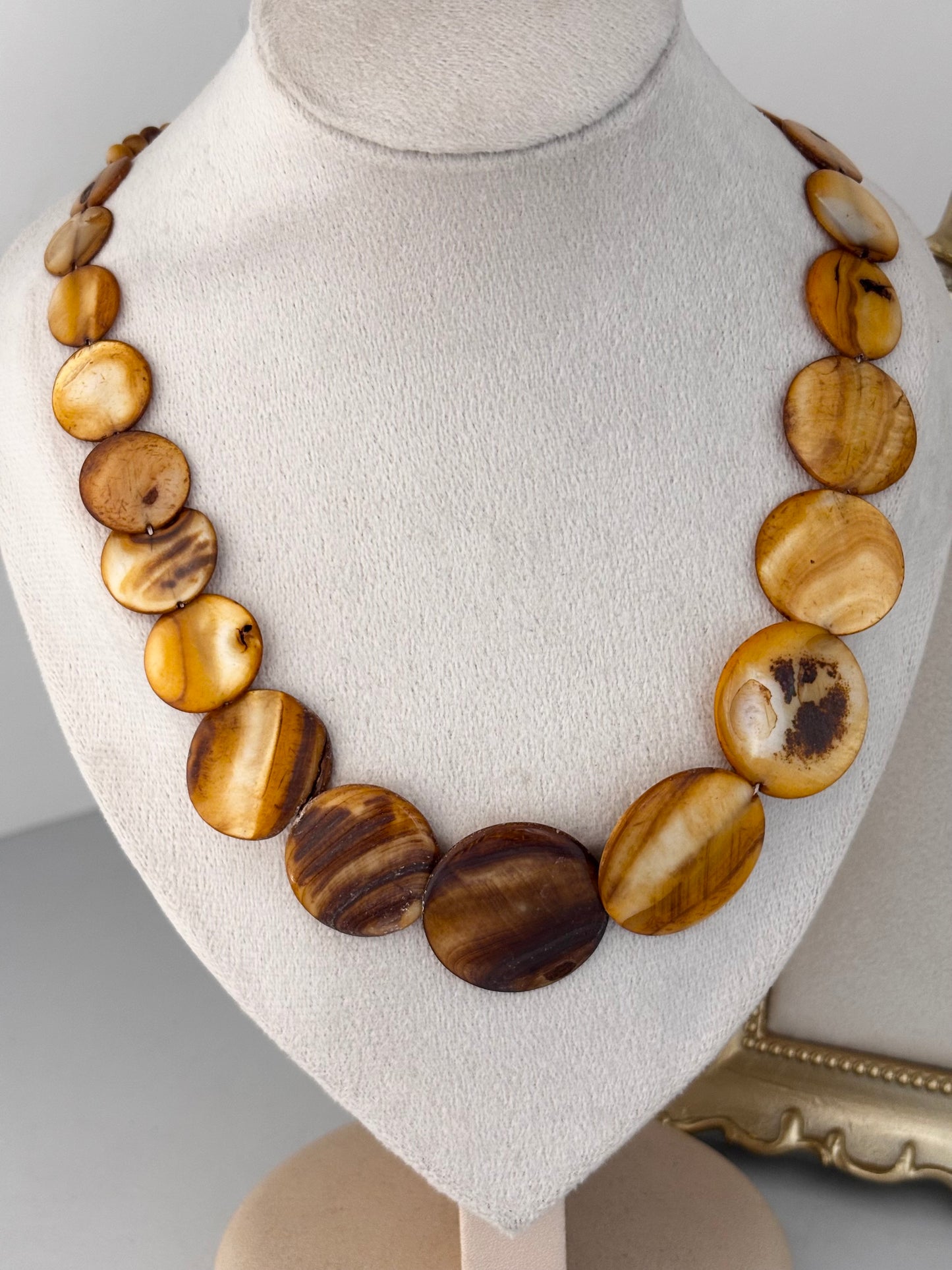 Amber Honey Shell Necklace | Vacation Style