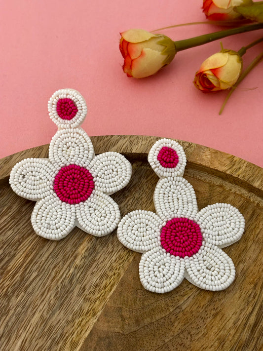 Blossom Pop Flower Handmade Earrings