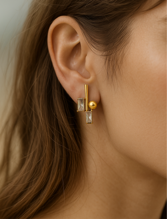 Lora Zircon Minimalist| Anti-Tarnish Studs