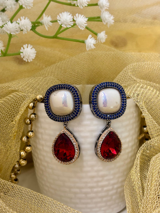 Royal Radiance Mother of Pearl Drop Earrings Drops