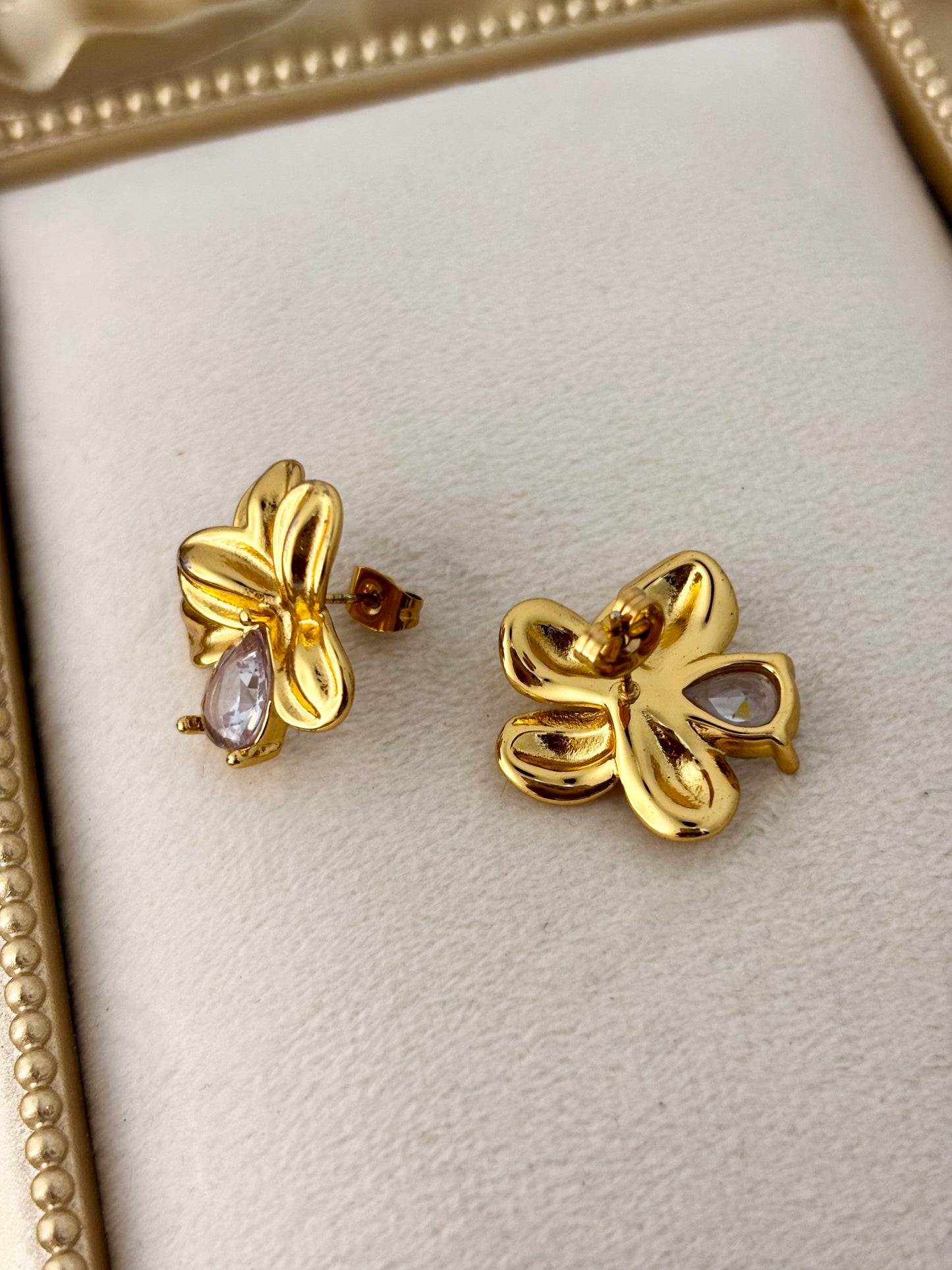 Petal Zircon Studs