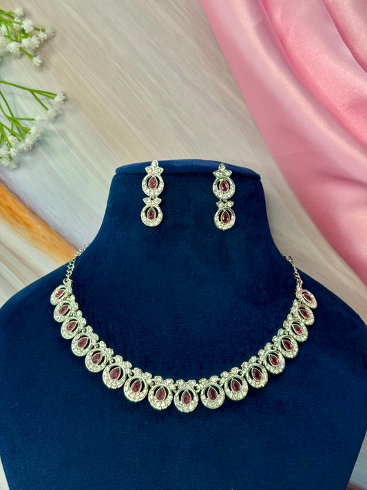 Twinkle Tale Necklace Set (Ruby)