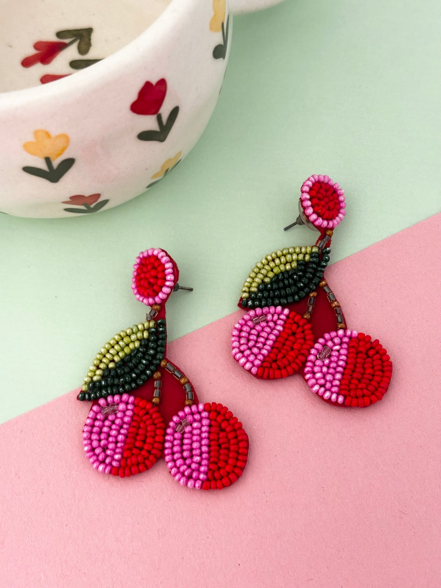 Cherry Pop Handmade Earrings