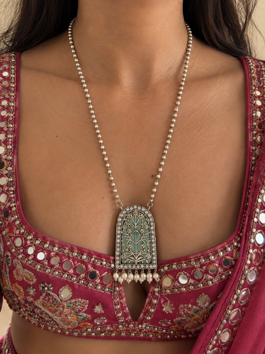 Noor Mahal Necklace (Green)