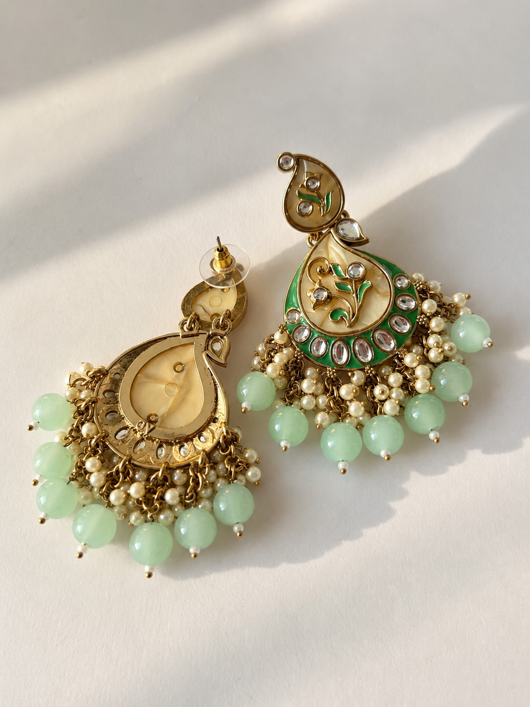 Jheelkamal Ethnic Jhumka (Green)