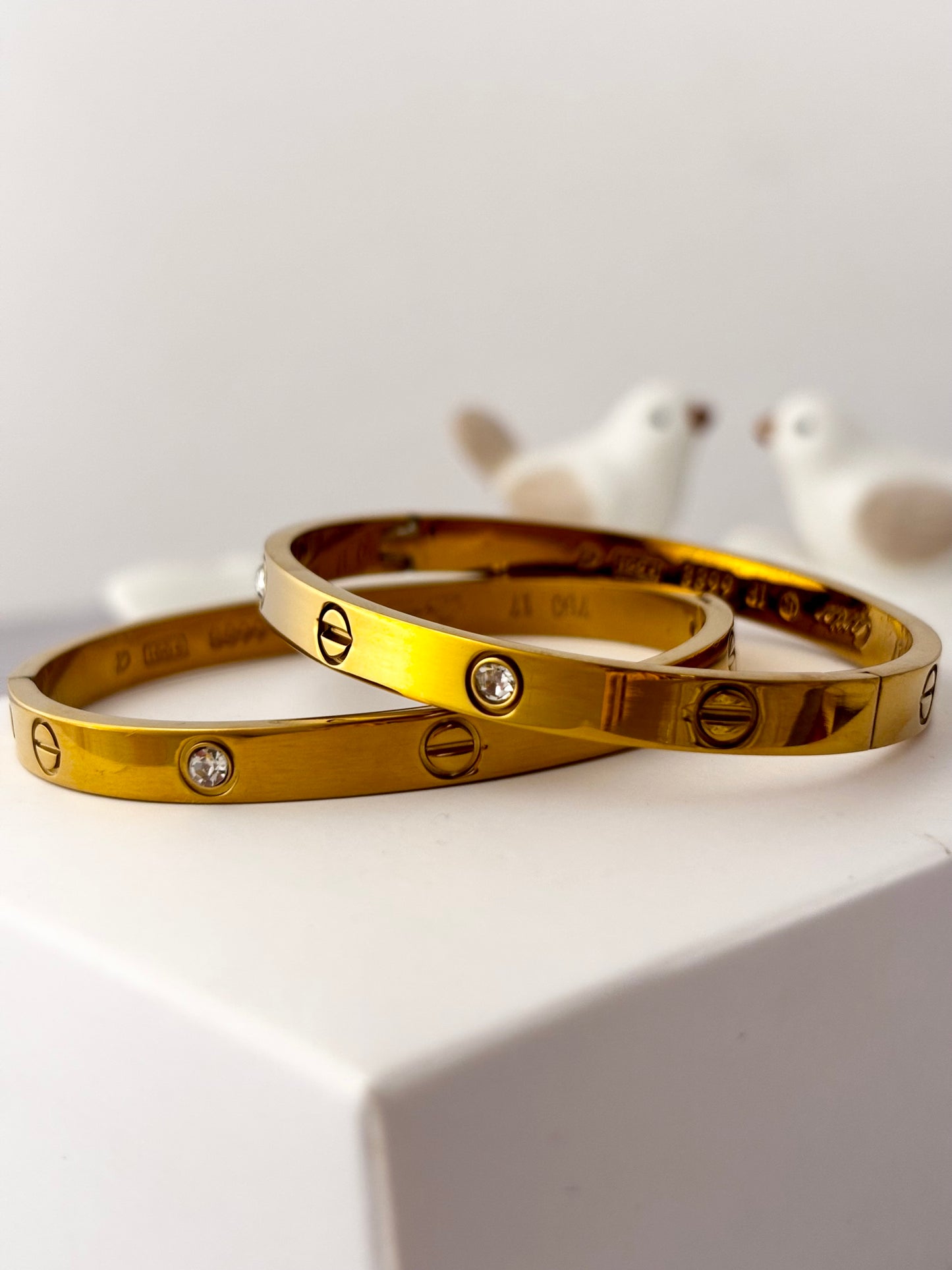 Cartier Inspired Love Band Bracelet | 18kt Gold Plated |