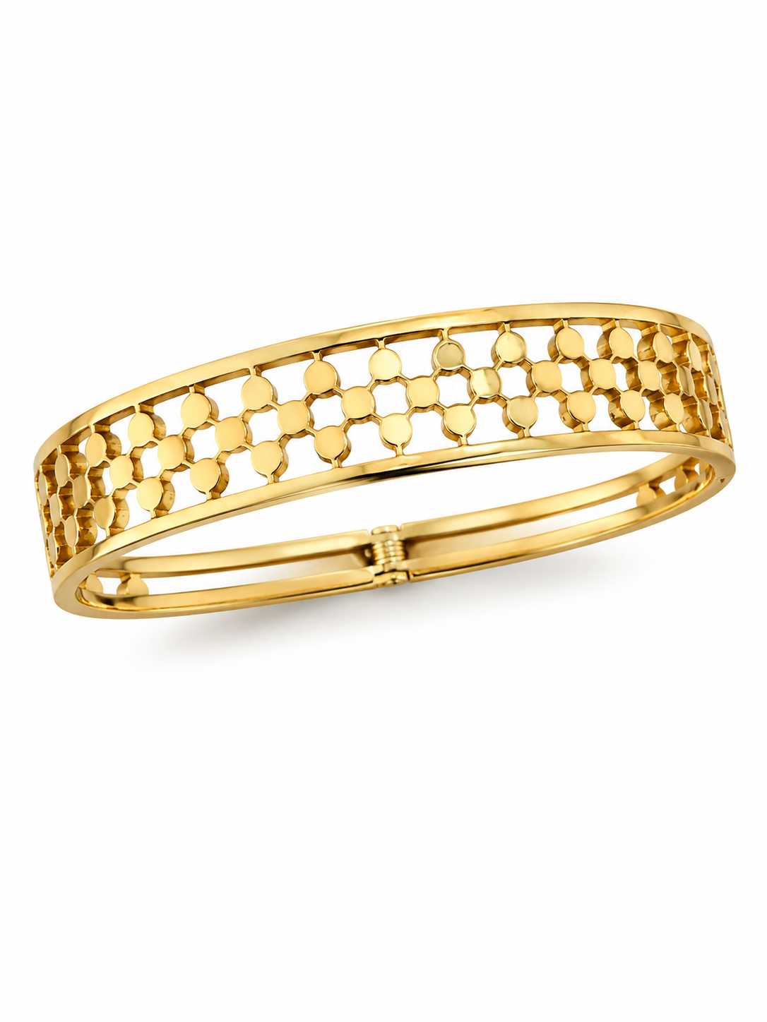 Golden Mesh Kada | 18k Gold Plated Bracelet
