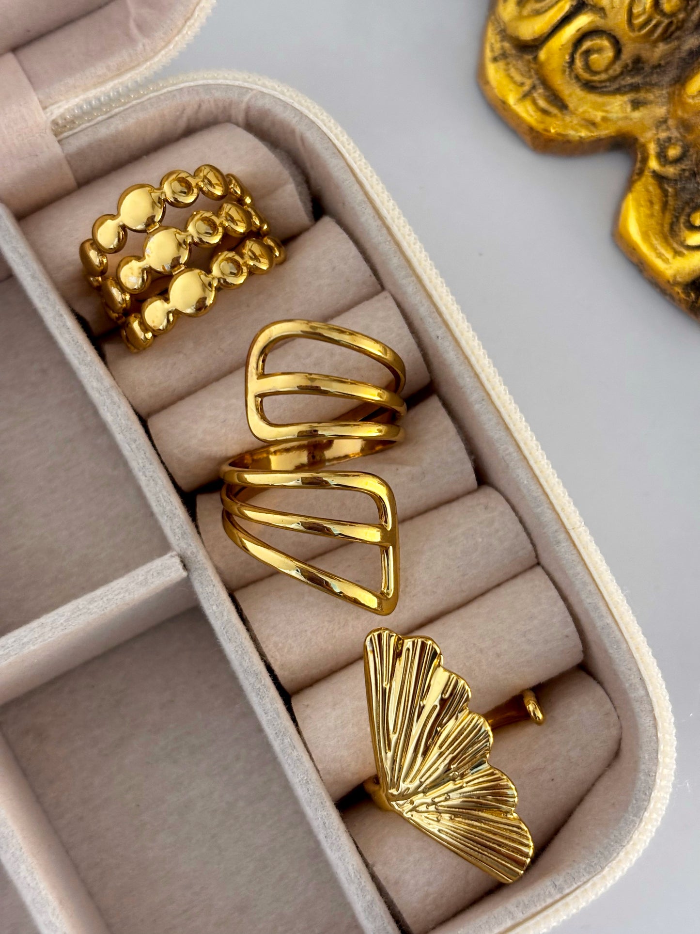 Gold Rush Ring Stack | Combo Set of 3 Rings