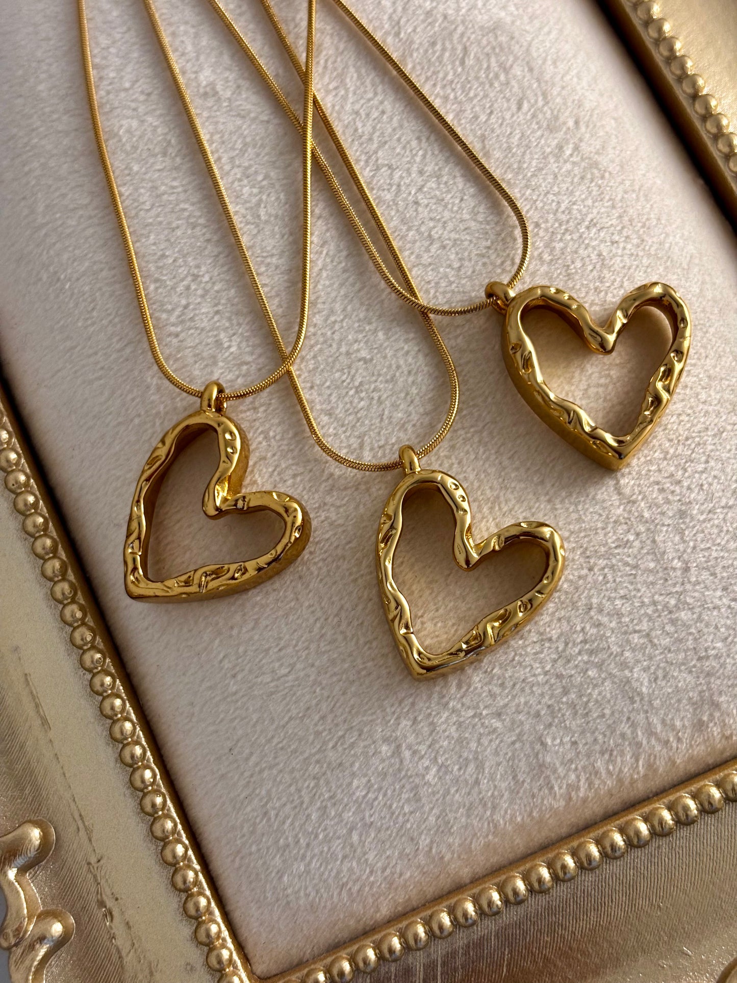 Twisted Heart Necklace | 18k Gold Plated Stainless Steel