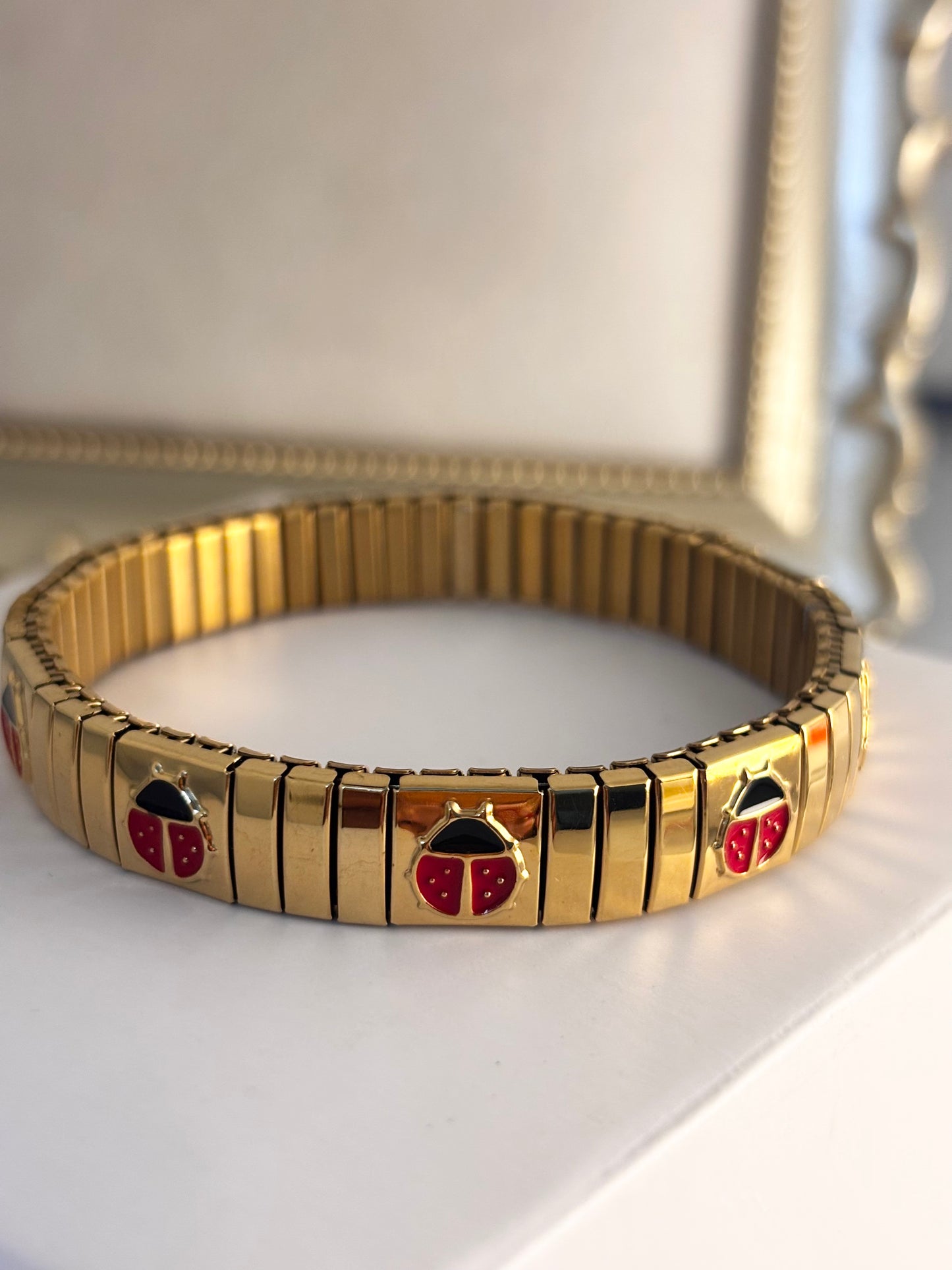 Ladybug Italian Bracelet | 18kt Gold Plated
